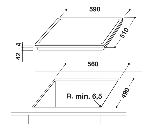 Whirlpool AKT8130BA czarna ceramiczna - 227063 - zdjęcie 4